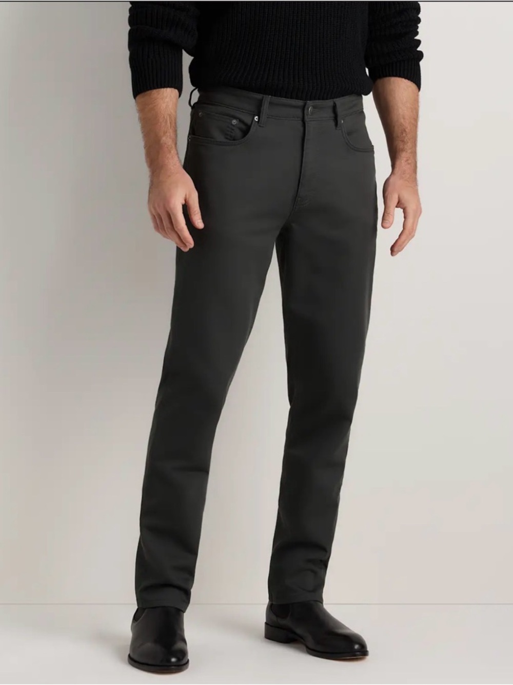 Quince Traveler 5-Pocket Pants 40x32 Athletic Tapered Dark Charcoal NWT